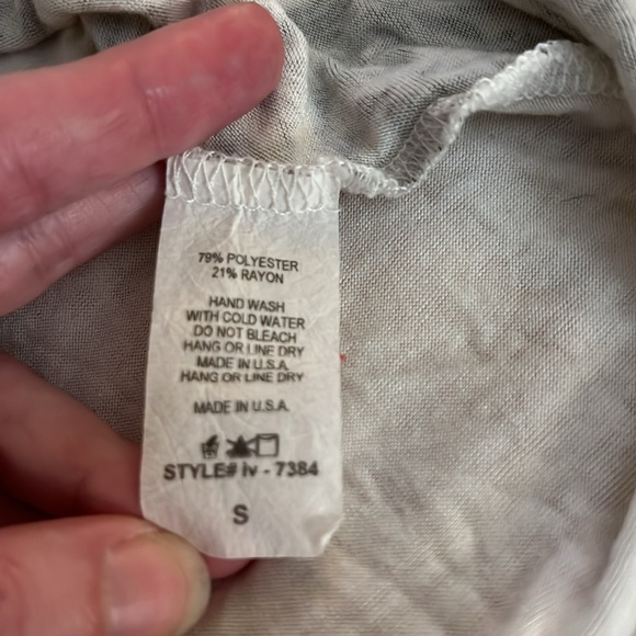 Angels & Diamonds lace quarter sleeve bling top - Picture 6 of 6